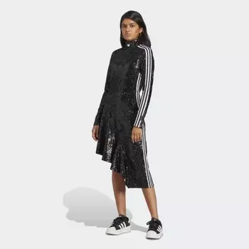 Женское платье adidas Blue Version Sequin Dress (Черное)