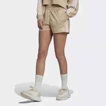 Женские шорты adidas 3-Stripes Shorts (Бежевые)