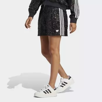 Женские шорты adidas Blue Version Sequin Shorts (Черные)