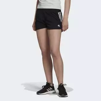 Женские шорты adidas Designed to Move Knit 3-Stripes Sport Shorts (Черные)