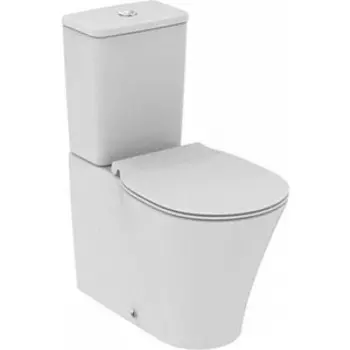 Унитаз-компакт безободковый Ideal Standard Connect Air AquaBlade Cube с сиденьем микролифт (E013701, E073401, E036601)