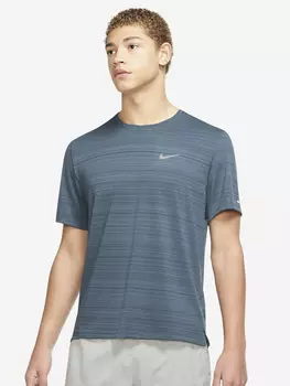 Футболка мужская Nike Dri-FIT Miler, Зеленый, размер 46-48