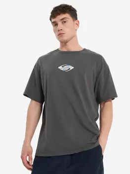 Футболка мужская оверсайз Quiksilver Global Heat, Серый