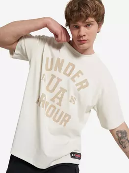 Футболка мужская оверсайз Under Armour, Бежевый