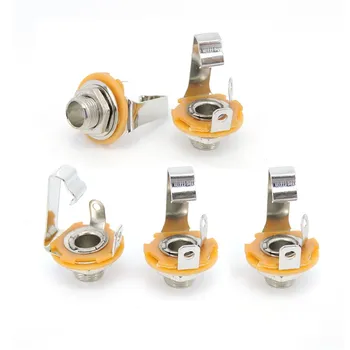 Gakaki 6,35 мм 1/4" моно аудио разъем для пайки