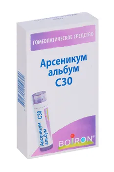 Гомеопатические монокомпонентные пр-ты мин-хим происх, 4 г, гранулы гомеопатические C30 Арсеникум Альбум