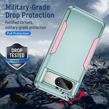Прочный противоударный чехол для Google Pixel 8 Pro Pixel7 Pixel7a Pixel8 Pixel 7 6 Pro 6A 7A Pixel6 противоударные задние крышки for Pixel 7A чёрный