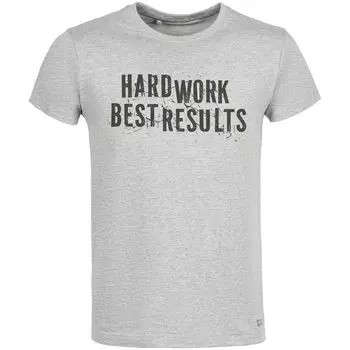 Футболка Hard Work. Best Results, серый меланж, размер XXL