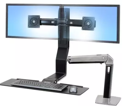 Ergotron WorkFit-A для двух мониторов и клавиатуры (24-392-026)
