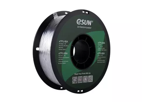 eTPU-95A пластика 1.75 мм 1 кг, натуральная