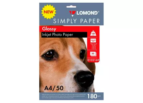 Фотобумага_Simply Paper Glossy А4, 180 г/м2, 50 листов (0102169)