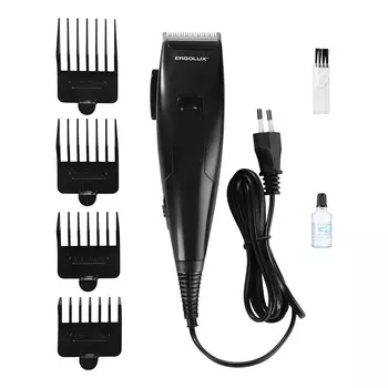 ERGOLUX машинка для стрижки волос ELX-HC01-C48 PRO, черный