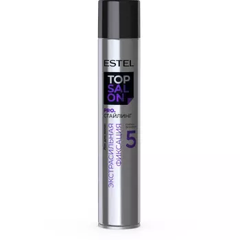 Estel, Лак для волос Top Salon Pro Стайлинг экстрасильная фиксация, 400 мл