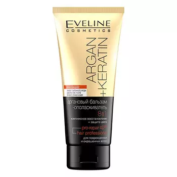 Eveline, Бальзам-ополаскиватель Argan + Keratin, 200 мл