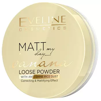Eveline, Транспарентная пудра Matt My Day Banana