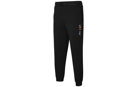 Мужские трикотажные спортивные штаны Puma, цвет Black