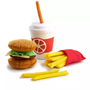 FoodBoxToys Игровой набор продуктов из фетра "Фастфуд"