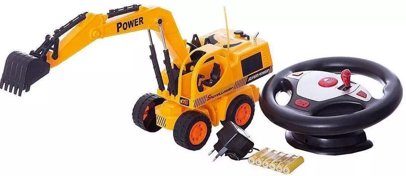 FUN TOY "Экскаватор с рулём | 44427" - машина на радиоуправлении