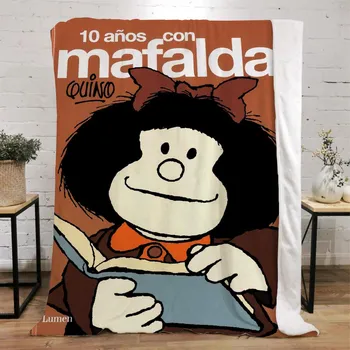 Mafalda забавное одеяло для диванов индивидуальные одеяла украшение для дивана плед для кровати роскошное постельное белье вязаное плед пляжное полотенце домашний интерьер 75x100cm