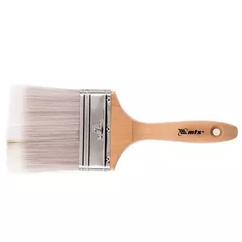 Кисть плоская Platinum 4", искусственная щетина, деревянная ручка