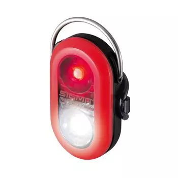 Фонарик безопасности SIGMA SPORT MICRO DUO красный: красный и белый LED, заметность с 50м, 2019, 17253