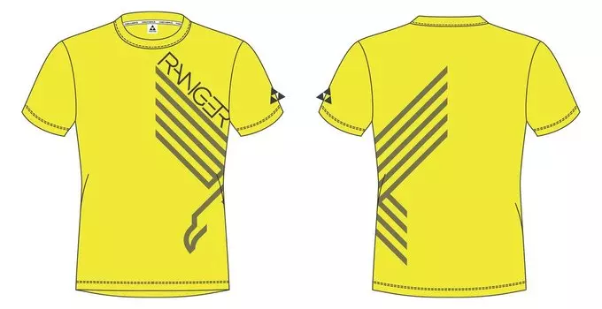 Футболка Fischer Ranger, унисекс, желтый, 2018-19