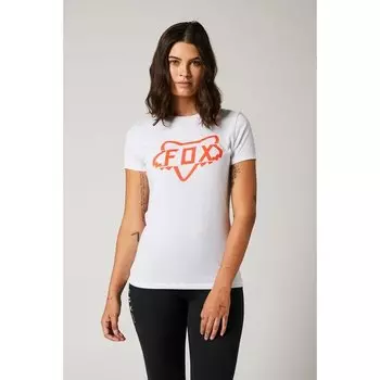 Футболка велосипедная Fox Division Tech Tee, женская, white, 2021 (Размер: M)