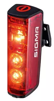 Фонарь велосипедный задний SIGMA BLAZE, со стопсигналом, 3 диода, 15100