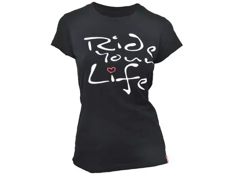 Футболка женская KELLYS "Ride Your Life", чёрная, L, Women's Ride Your Life Tshirt Black, L