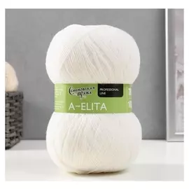 Пряжа A-elita (Аэлита) 50% шерсть, 50% акрил 781м/100гр (964 ультрабелый)