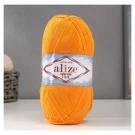 Пряжа Cotton Gold Fine Babe 55% хлопок, 45% акрил 470м/100гр (83 тыква)