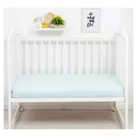 Простыня на резинке "Крошка Я", 60*120+20 см, голубой
