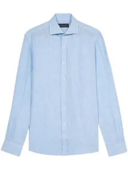 Brooks Brothers льняная рубашка, синий