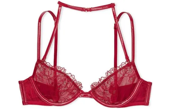 Женский бюстгальтер Victoria's Secret, цвет Berry red
