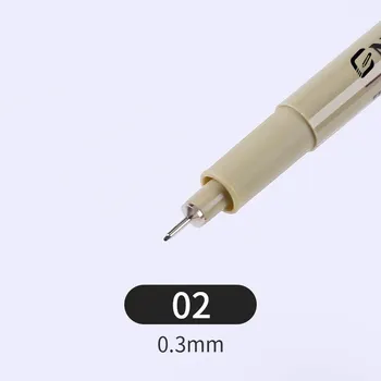 Игольная ручка Pigma Micron, водостойкая ручка для рисования, эскиз, крючок, линия 005, 01, 02, 03, 04, 05, 08, ручка-кисть 005
