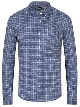 Рубашка Slim Fit с принтом BOSS
