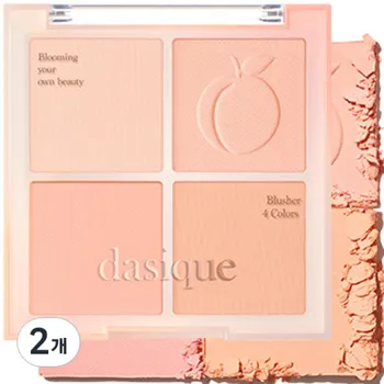 Тени для век Daisyk Blending Mood Cheek 11,2 г, оттенок 03 «Персиковый», 2 шт.