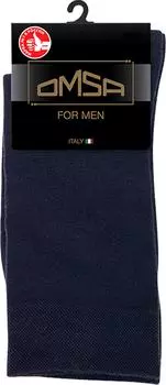 Носки мужские Omsa Classic Blu Синие Размер 39-41