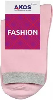 Носки женские Akos Fashion крем-розовый меланж р.23-25