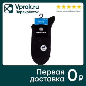 Носки мужские Брестские Arctic черные Размер 42-43