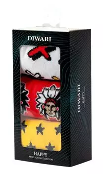 Носки мужские Diwari Happy Размер 44-45 3 пары