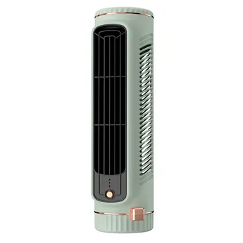 Вентилятор Tower Fan Bladeless, настольный охладитель воздуха, портативный бесшумный офисный вентилятор, для использования в офисе и дома белый