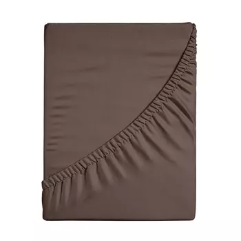 Простыня на резинке 160х200х25 см поплин Uniqcute Mocca (ТТ-00232770)