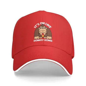Бейсбольная кепка унисекс в стиле панк It s On Donkey Kong для женщин, дышащая шляпа Gorilla Dad, уличная Baseball Cap