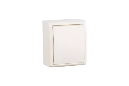 1594101-031 Выключатель одноклавишный, IP54, 10А 250В, винтовой зажим, S15 Aqua, слоновая кость Simon 15 Aqua