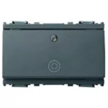 16090.G Кнопка 1p no 10a с подсветкой 3m серая Vimar Idea