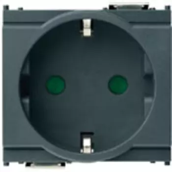 16208 Розетка 2p+t 16a германия серая Vimar Idea