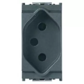 16226 Розетка 2p+t 10a швейцария t13 серая Vimar Idea
