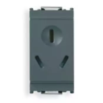 16251 Розетка 2p+t 10a китай серая Vimar Idea