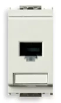 16359.11.B Розетка rj45 netsafe cat5e utp, белая Vimar Idea
